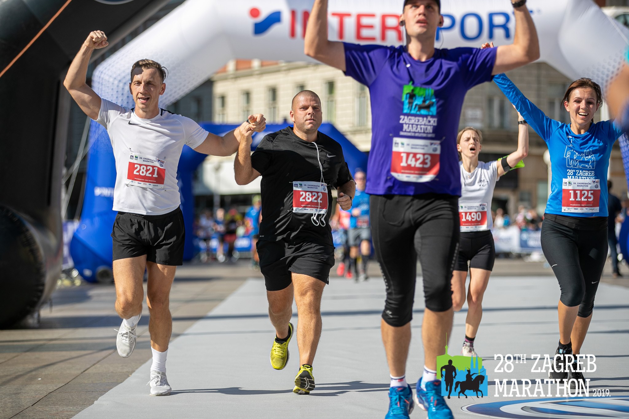 Zagreb Marathon runners