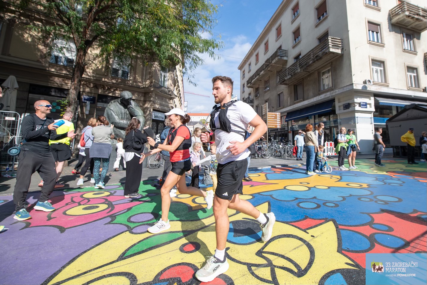 Runners on Zagreb streets