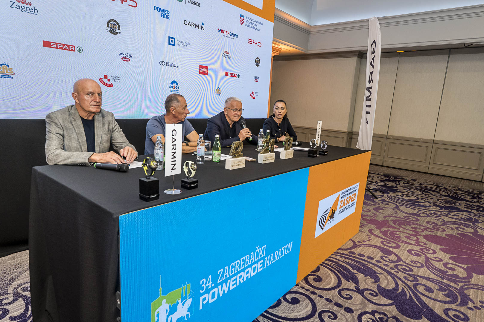 Panel of speakers at the Zagreb Marathon press conference